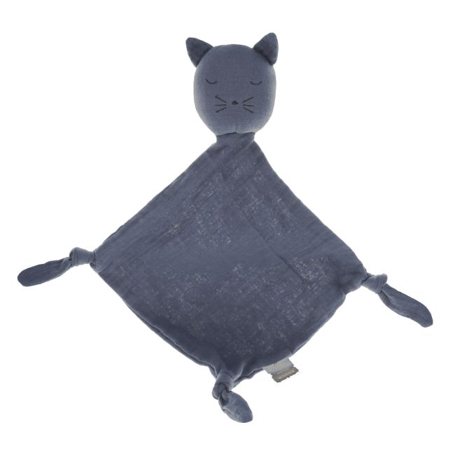 Doudou lange chat gris fonce Frisette Le petit Souk