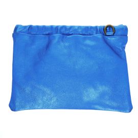 pochette irisée bleu electrique