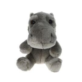 peluche hippopotame gris