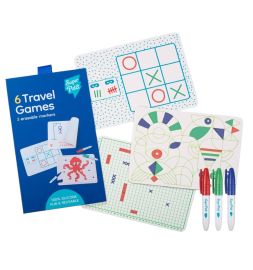 set de 6 jeux de voyage silicone réversible super petit 