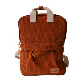 sac à dos en velours marron enfant