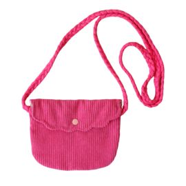 sac bandouliere rose velours