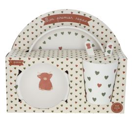 coffret vaisselle mon premier repas bébé highland