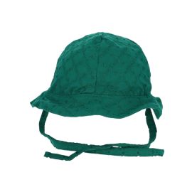 chapeau de soleil broderie verte