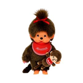 peluche kiki le singe maman et bébé monchhichi