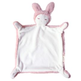 Doudou lapin rose tout doux