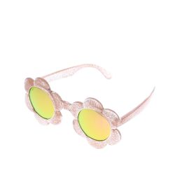 Lunettes de soleil fleurs dorées