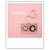 Carte polaroid cassette with love