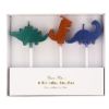 Lot de 6 bougies dinosaure