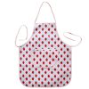 Tablier cuisine toile cirée fraise